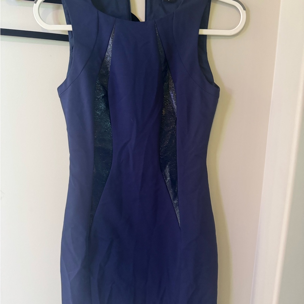Elegant Blue Sleeveless Dress